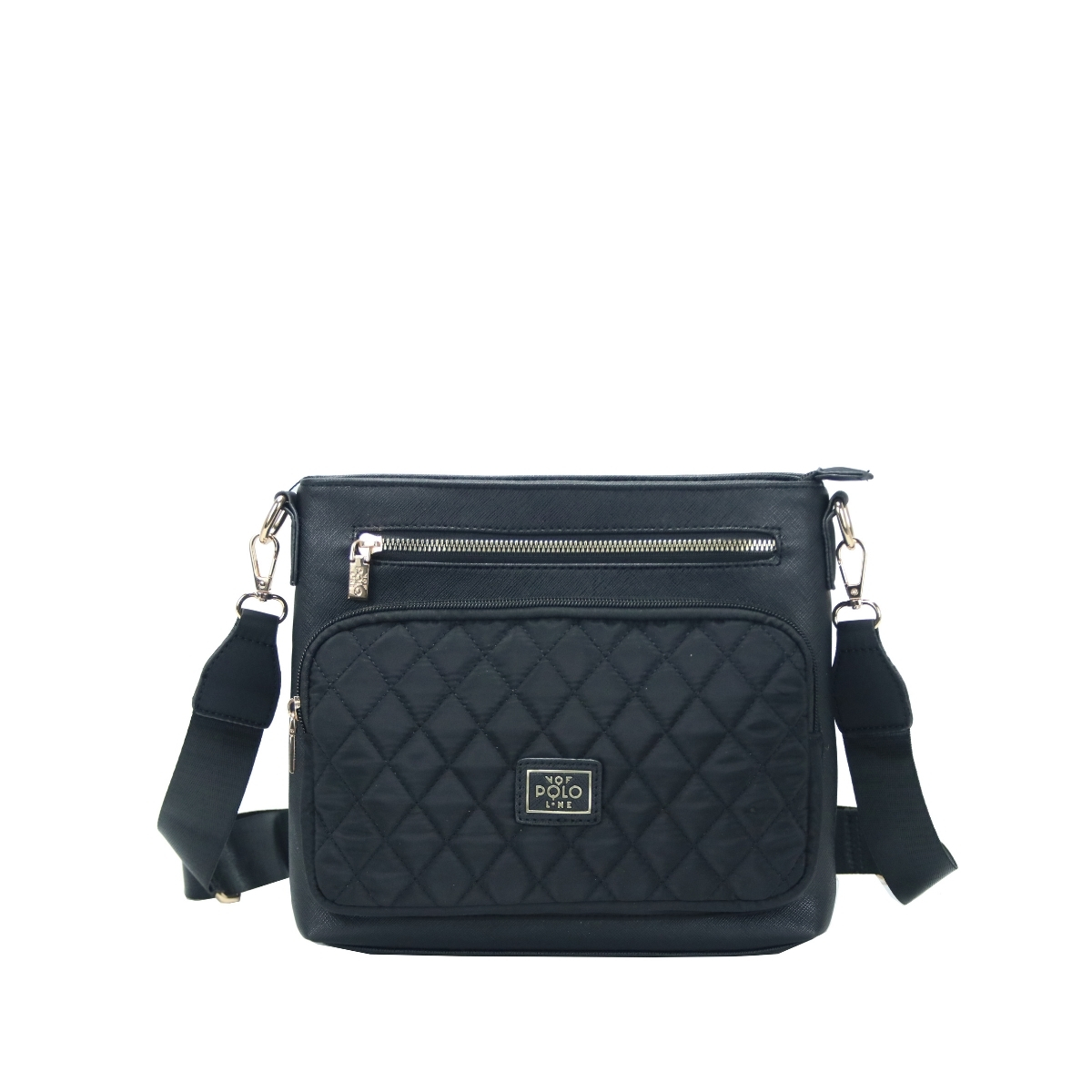 2301.BLACK_.1 Γυναικεία τσάντα χιαστί κωδ. 2301 | VQF Polo Line - Image 2