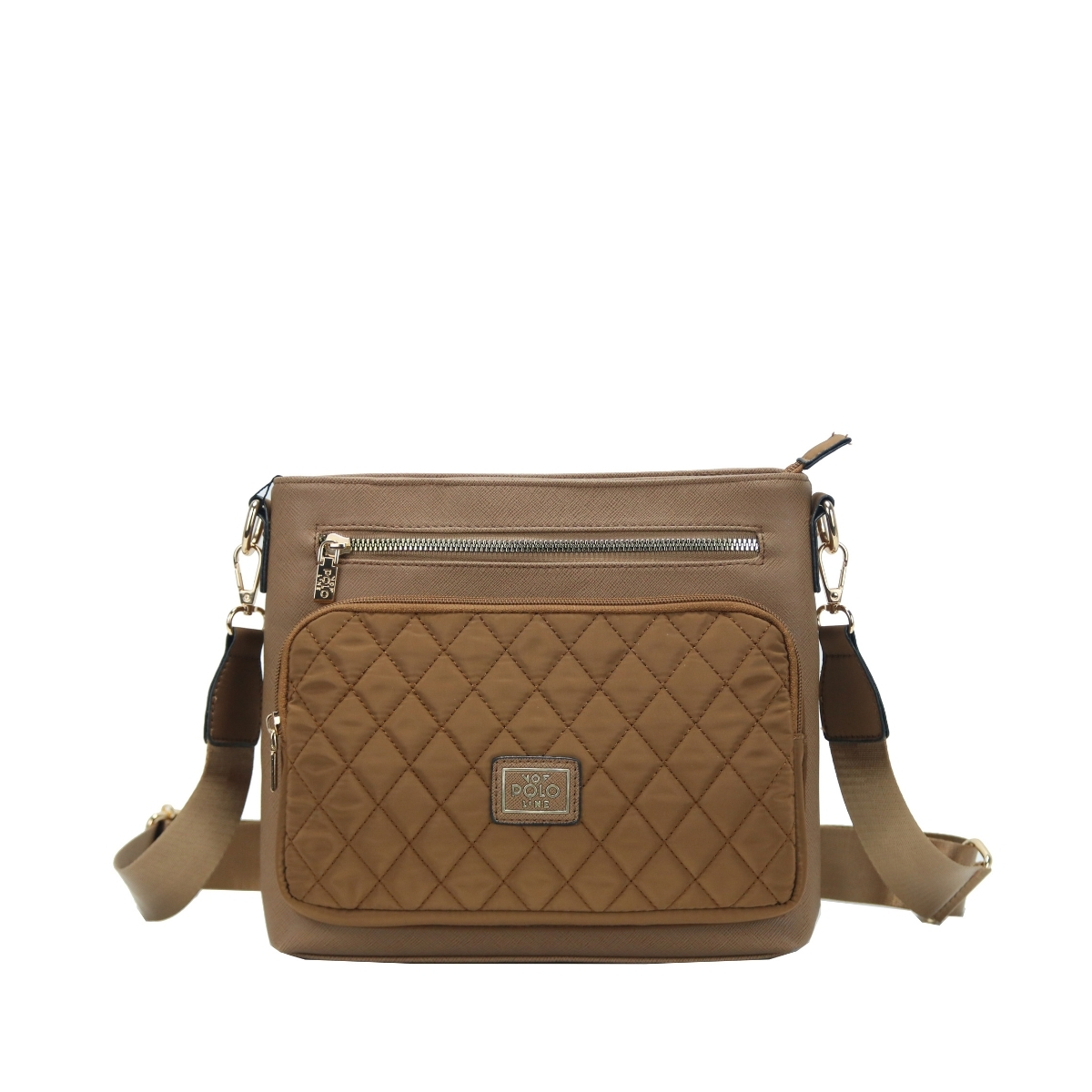 2301.CAMEL_.1 Γυναικεία τσάντα χιαστί κωδ. 2301 | VQF Polo Line - Image 3