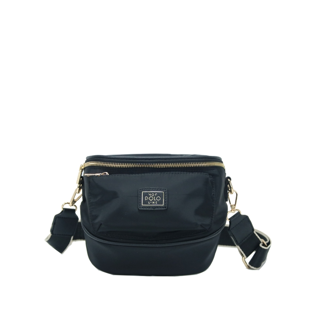 2306.BLACK_.1 Γυναικεία τσάντα χιαστί κωδ. 2306 | VQF Polo Line - Image 2