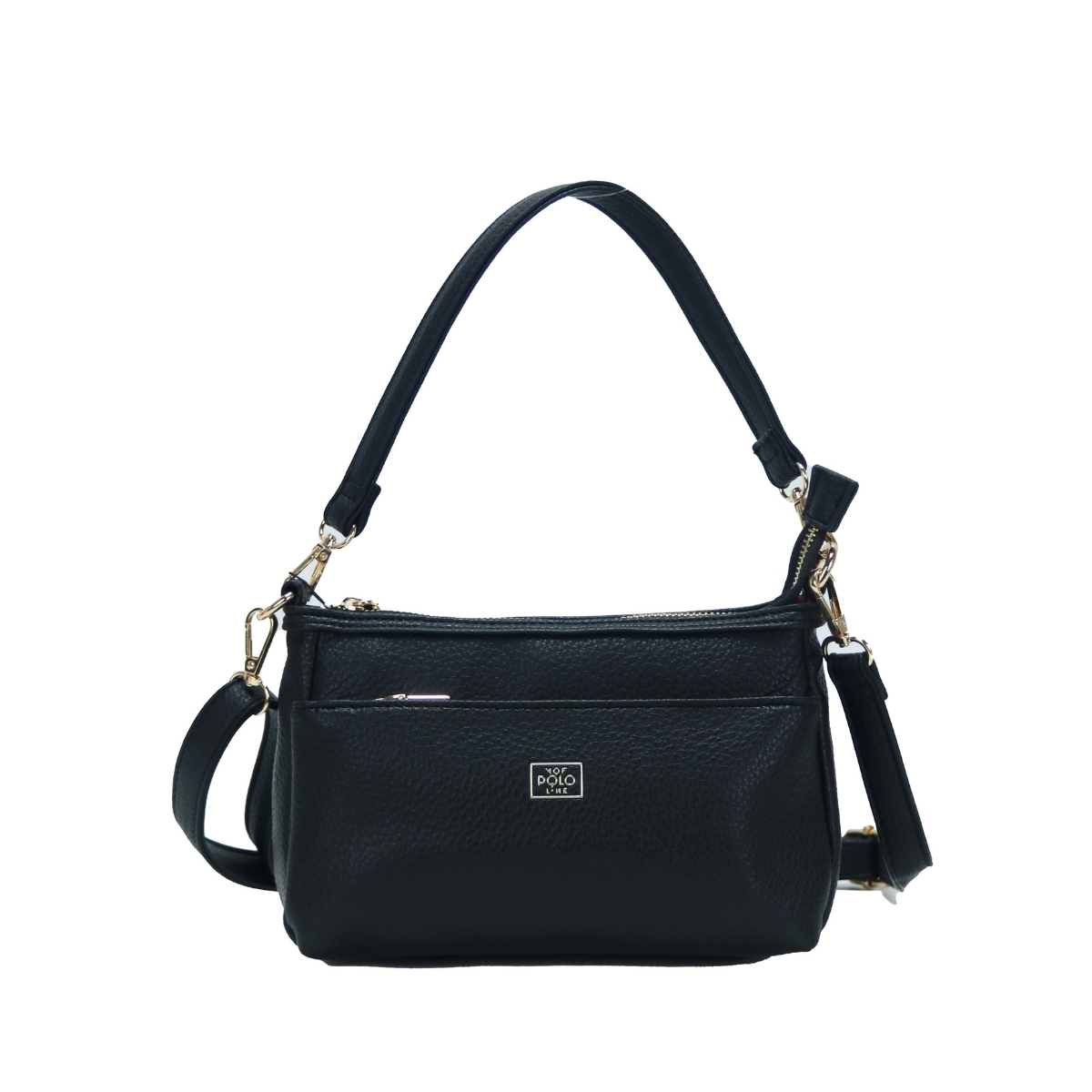 2308.BLACK_.1 Γυναικεία τσάντα ώμου κωδ. 2308 | VQF Polo Line - Image 3