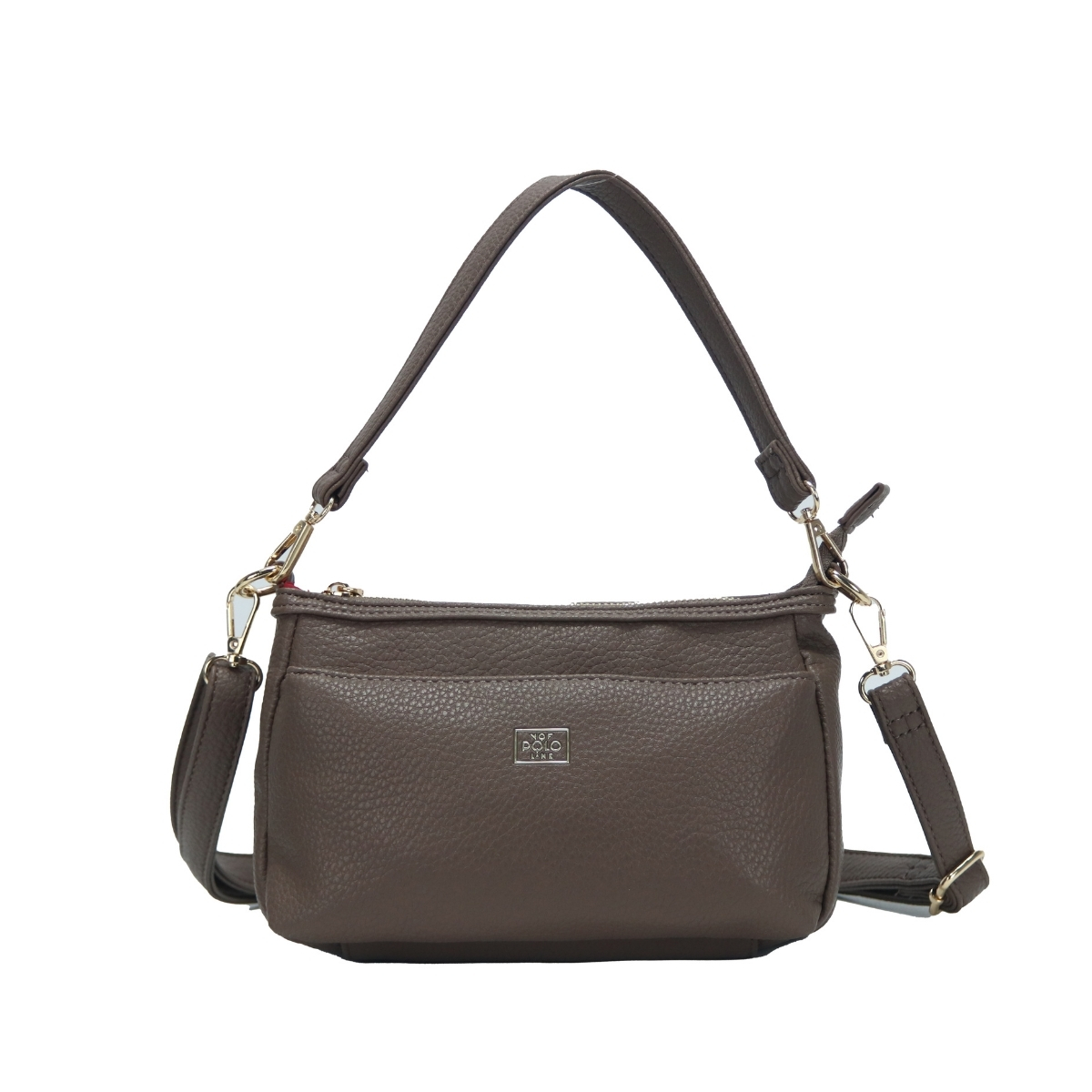 2308.BROWN_.1 Γυναικεία τσάντα ώμου κωδ. 2308 | VQF Polo Line - Image 1