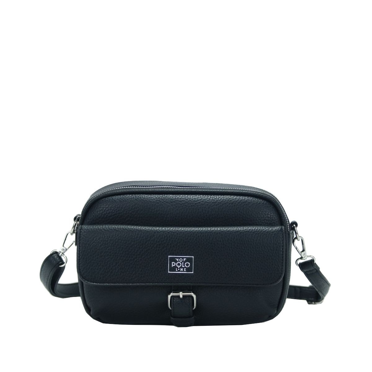 2310.BLACK_.1 Γυναικεία τσάντα χιαστί κωδ. 2310 | VQF Polo Line - Image 2