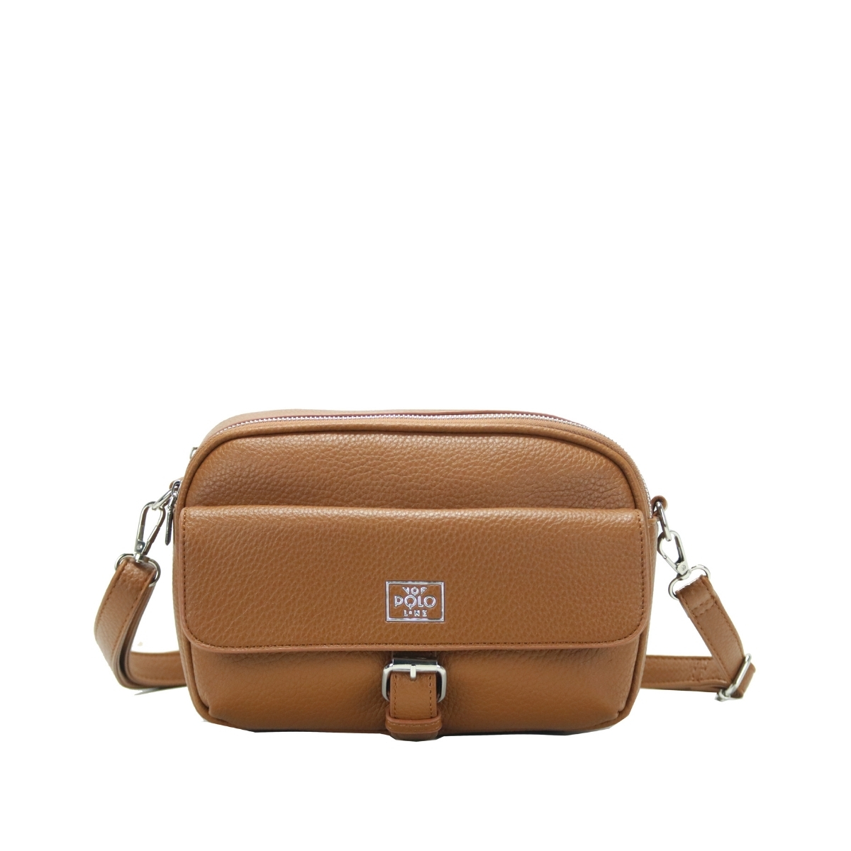 2310.CAMEL_.1 Γυναικεία τσάντα χιαστί κωδ. 2310 | VQF Polo Line - Image 1