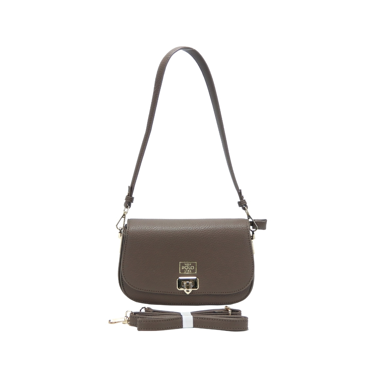 2311.BROWN_.1 Γυναικεία τσάντα ώμου κωδ. 2311 | VQF Polo Line - Image 2