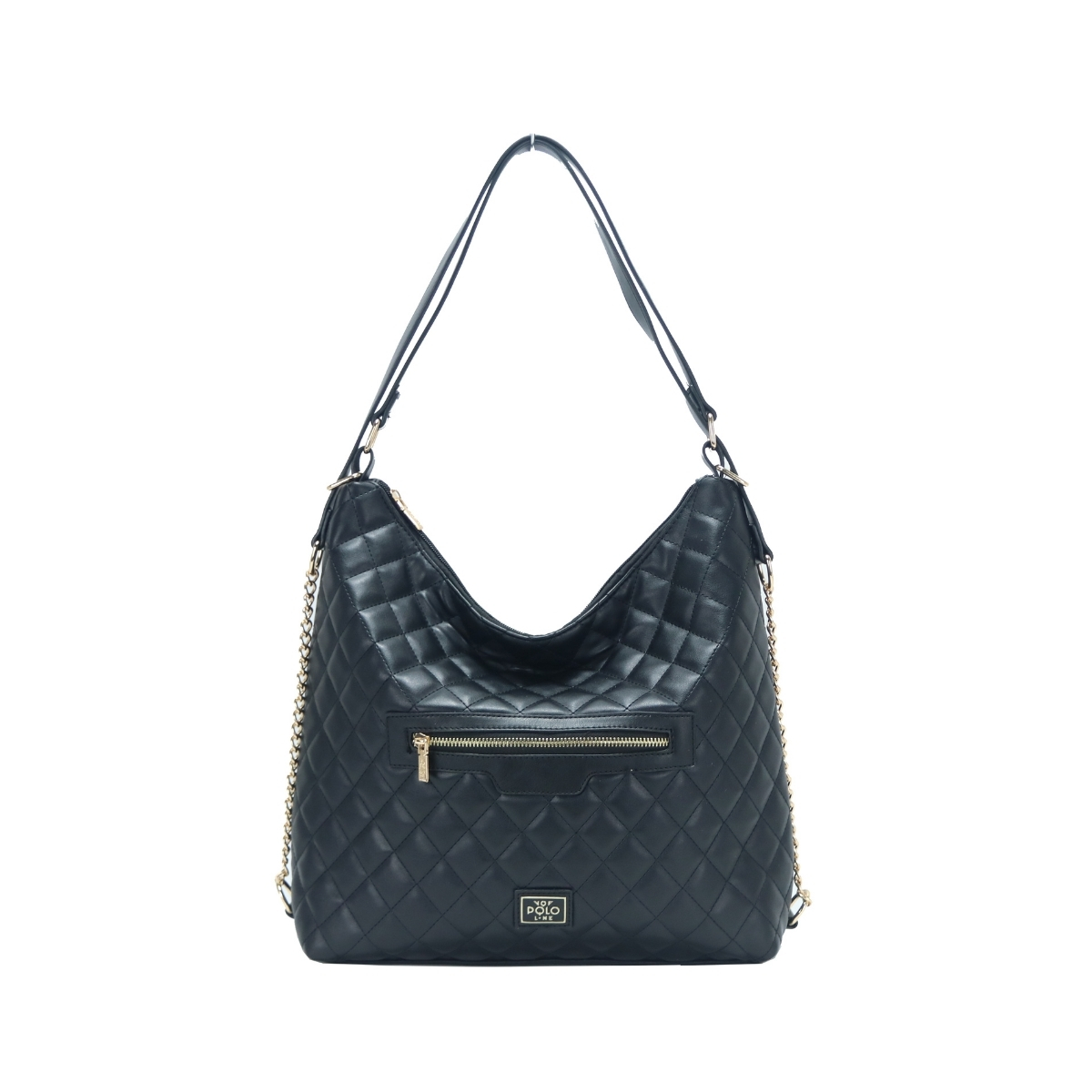 2316.BLACK_.1 Γυναικεία τσάντα ώμου κωδ. 2316 | VQF Polo Line - Image 2