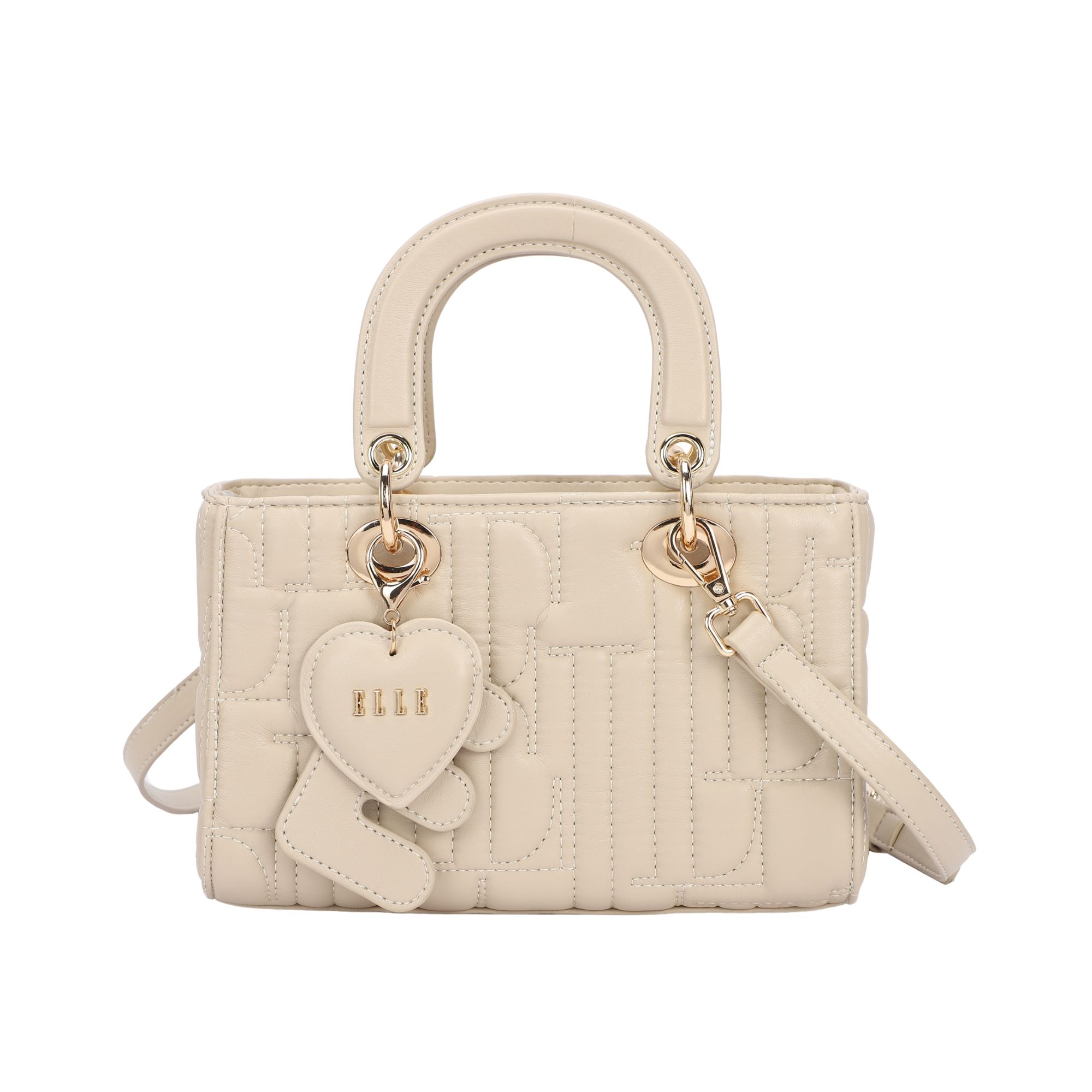 8250.BEIGE_.1-1 Γυνακεία τσάντα χειρός κωδ. 8250 | ELLE - Image 4