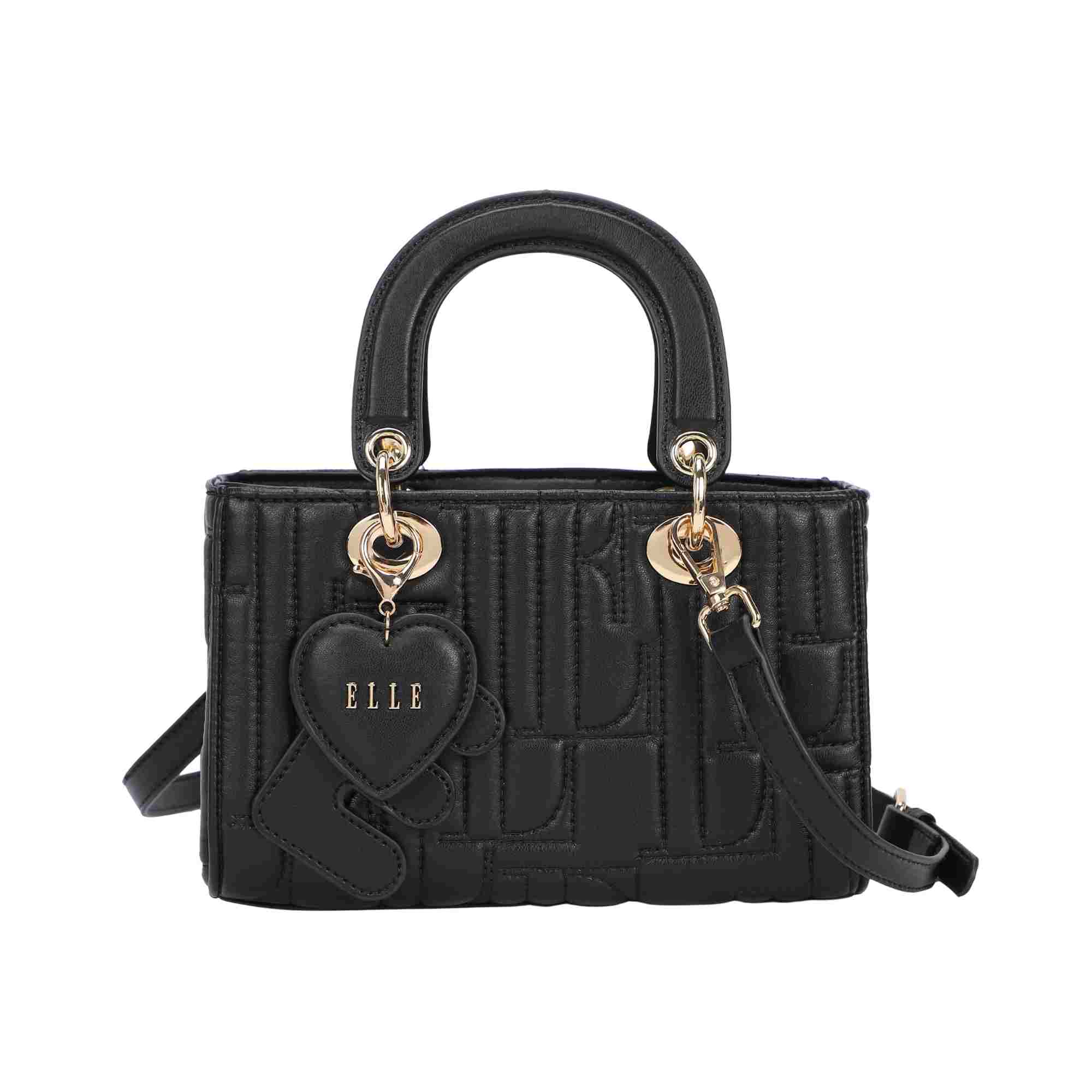 8250.BLACK_.1 Γυνακεία τσάντα χειρός κωδ. 8250 | ELLE - Image 2