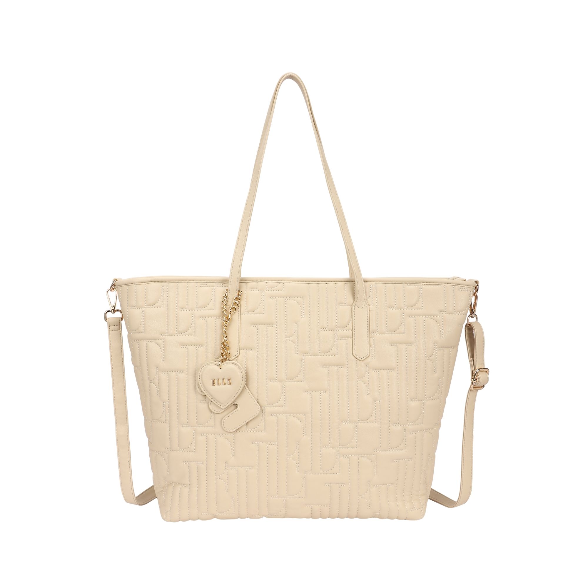 8252.BEIGE_.1-1 Γυνακεία τσάντα ώμου κωδ. 8252 | ELLE - Image 1