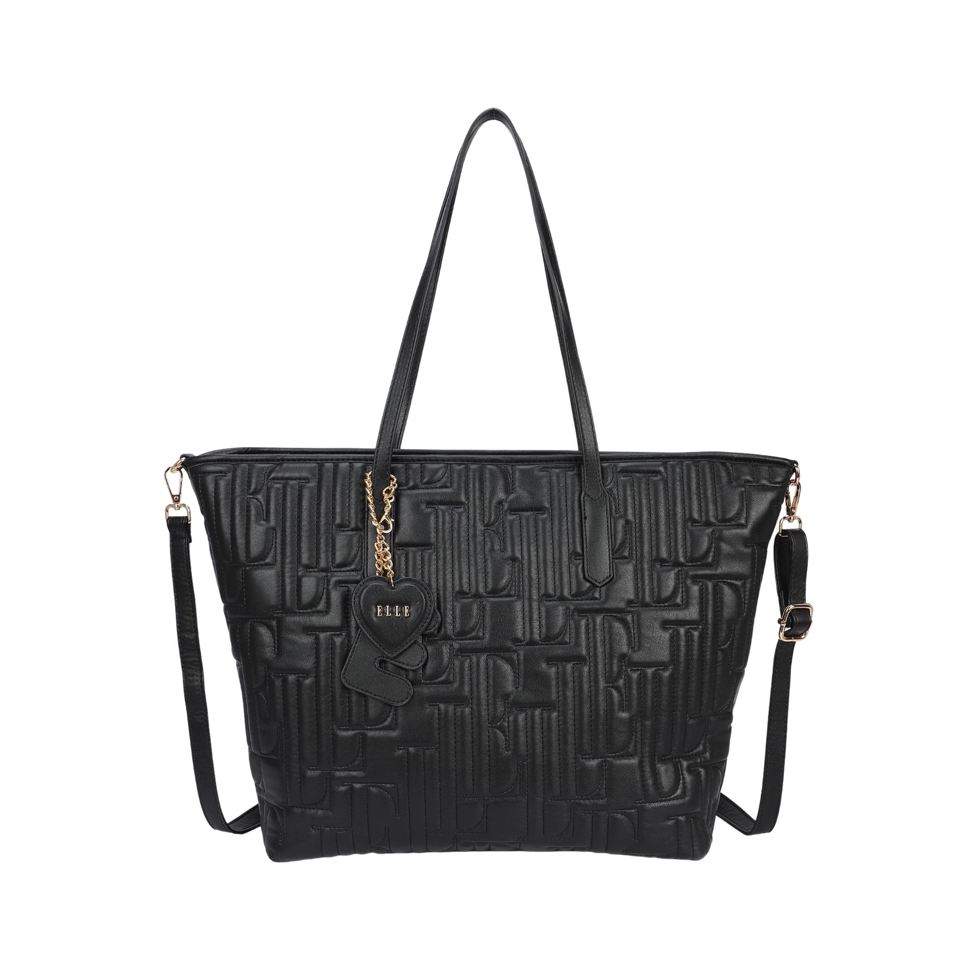 8252.BLACK_.1-1 Γυνακεία τσάντα ώμου κωδ. 8252 | ELLE - Image 2