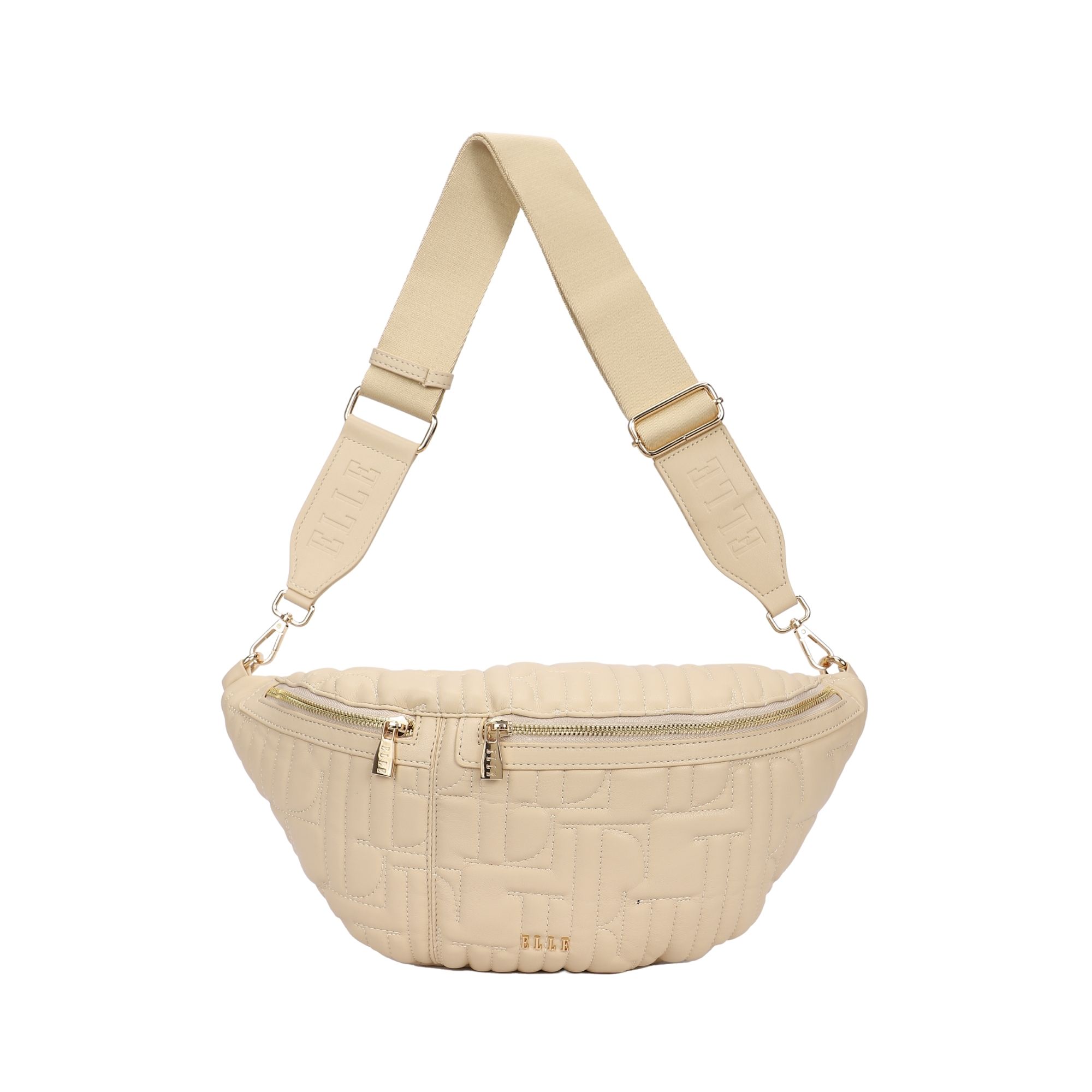 8255.BEIGE_.1-1 Γυνακεία τσάντα χιαστί κωδ. 8255 | ELLE - Image 3