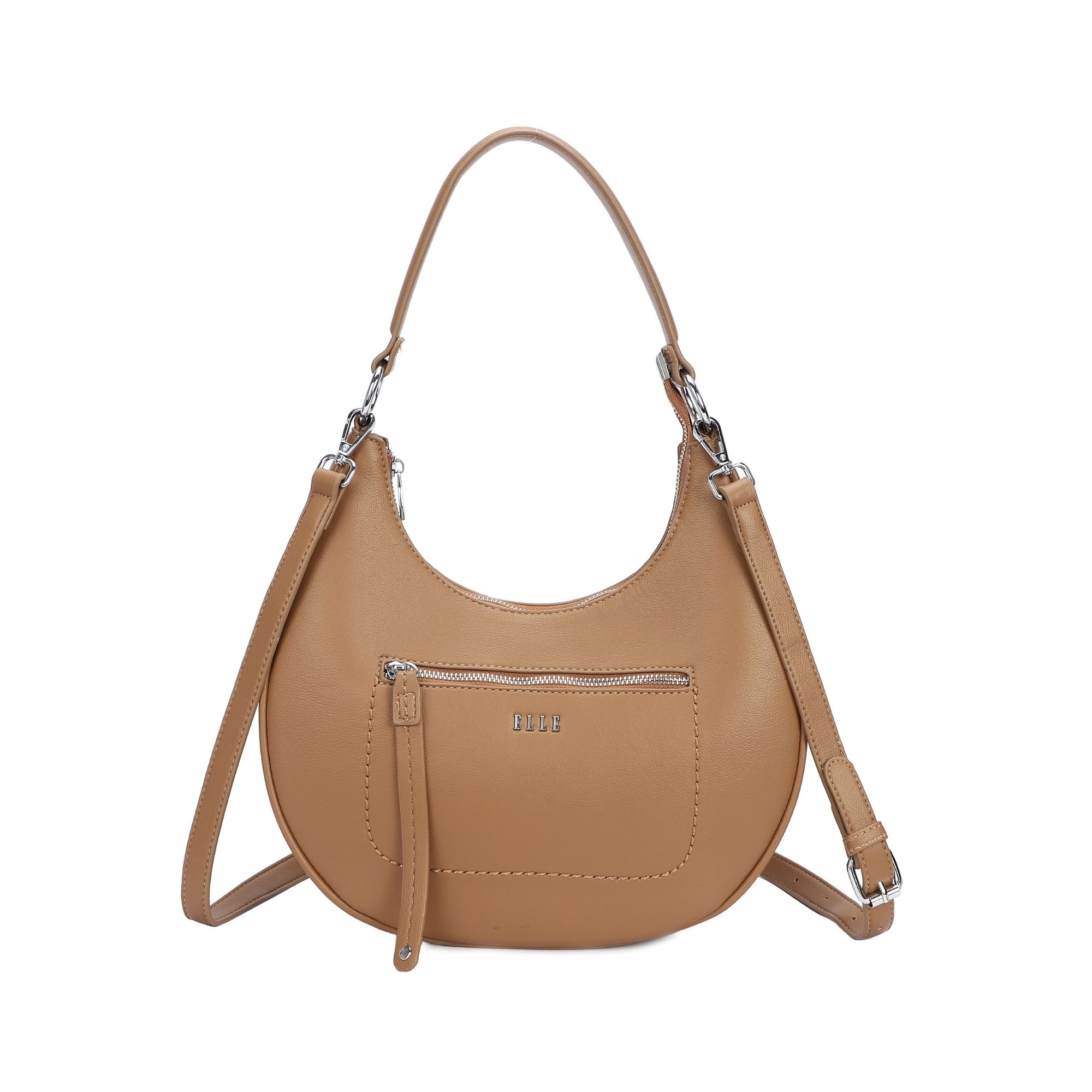 8256.CAMEL_.1-1 Γυνακεία τσάντα ώμου κωδ. 8256 | ELLE - Image 2