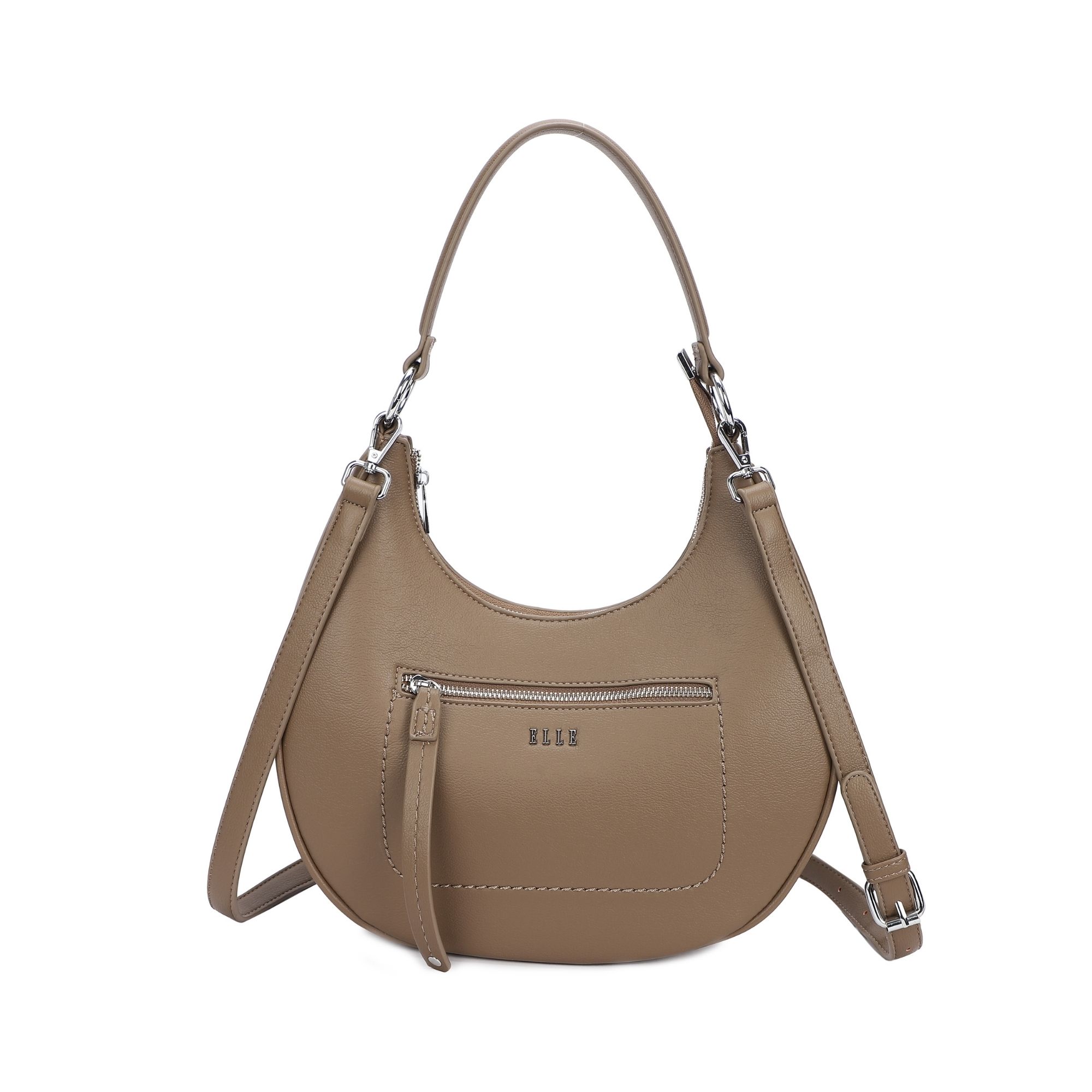 8256.TAUPE_.1-1 Γυνακεία τσάντα ώμου κωδ. 8256 | ELLE - Image 4