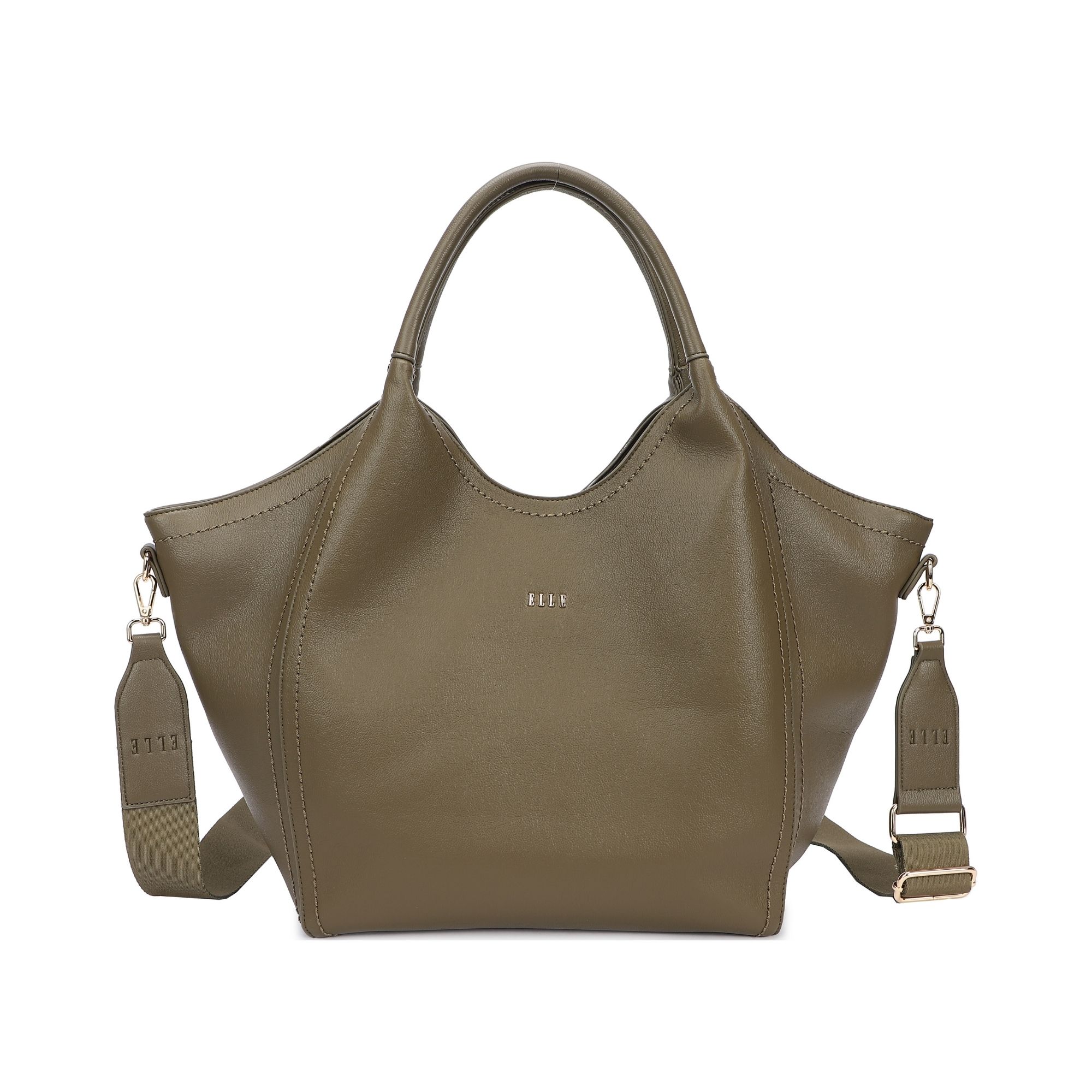 8257.ARMY-GREEN.1-1 Γυνακεία τσάντα ώμουί κωδ. 8257 | ELLE - Image 4