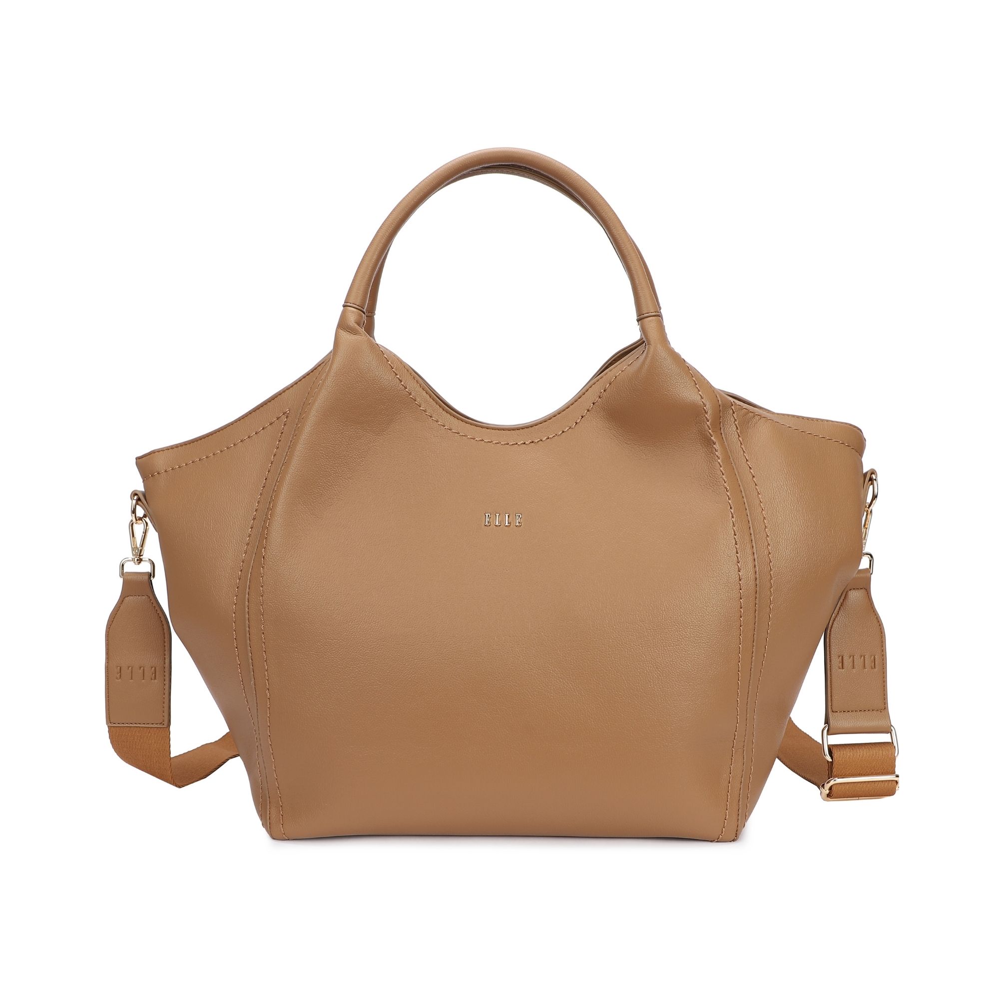 8257.CAMEL_.1-1 Γυνακεία τσάντα ώμουί κωδ. 8257 | ELLE - Image 1