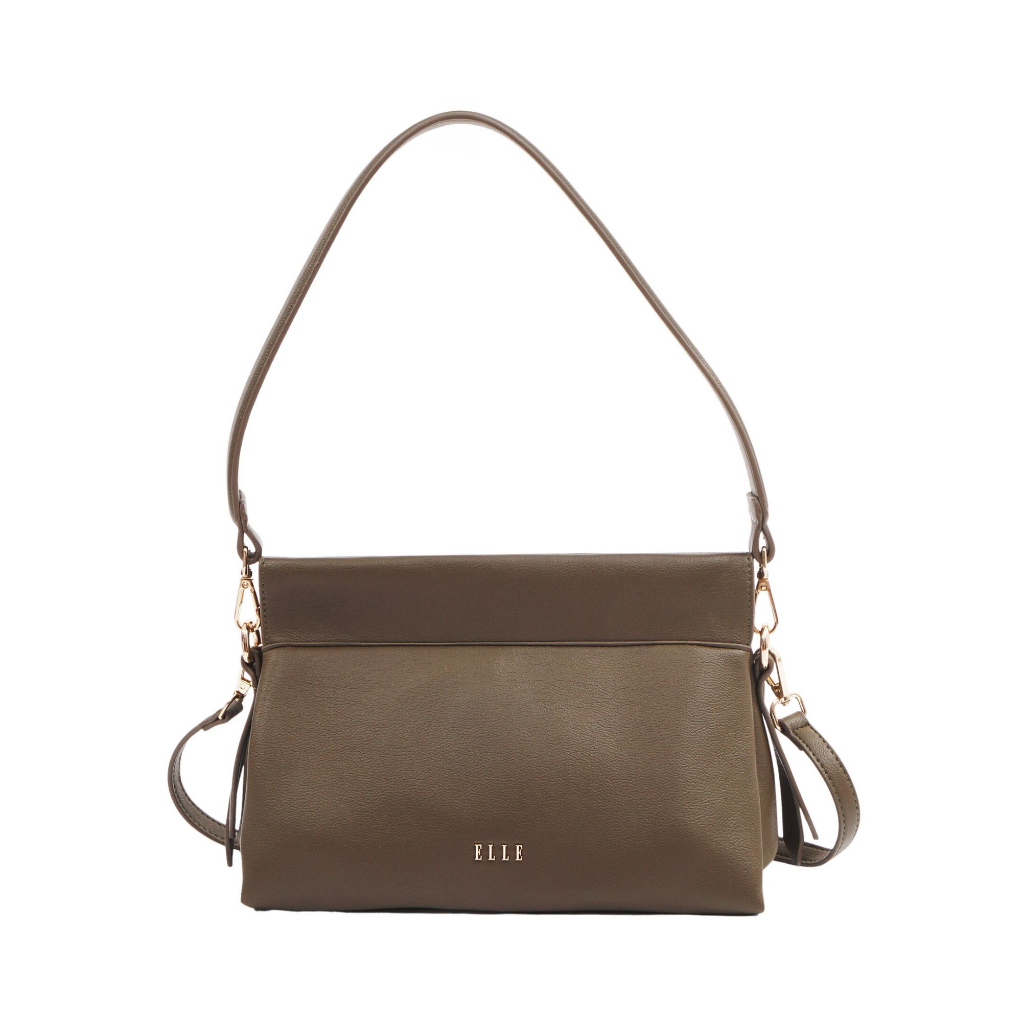 8259.ARMY-GREEN.1-1 Γυνακεία τσάντα ώμου κωδ. 8259 | ELLE - Image 1