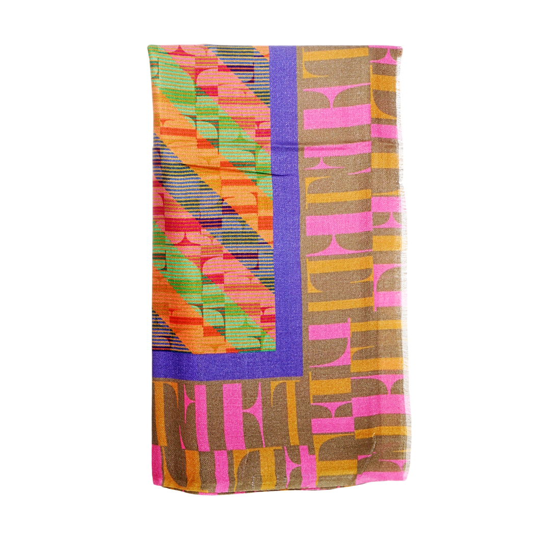 Untitled design - 1 Γυναικείο Φουλάρι 100% Modal με Λογοτυπο ELLE | κωδ. 62609 - Image 6